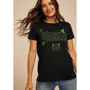 NWT Maurices Universal City Studios Wicked Movie Graphic Tee Black Green Size XL